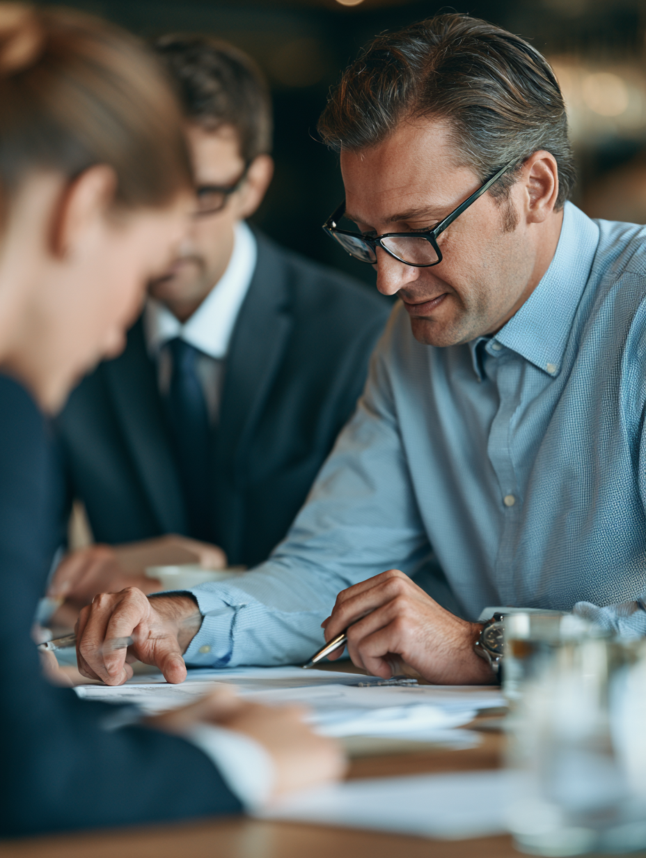 Professional finance and business setting